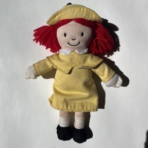 Madeline (by Ludwig Bemelmans) Plush Doll 9" Tall Yellow Dress 2009